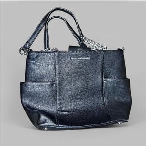 Dana Buchman Black Textured Shoulder Bag